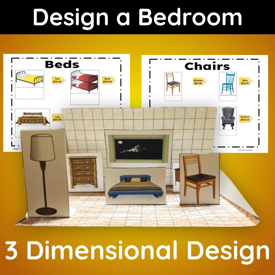 Design a Bedroom 3D Math Project