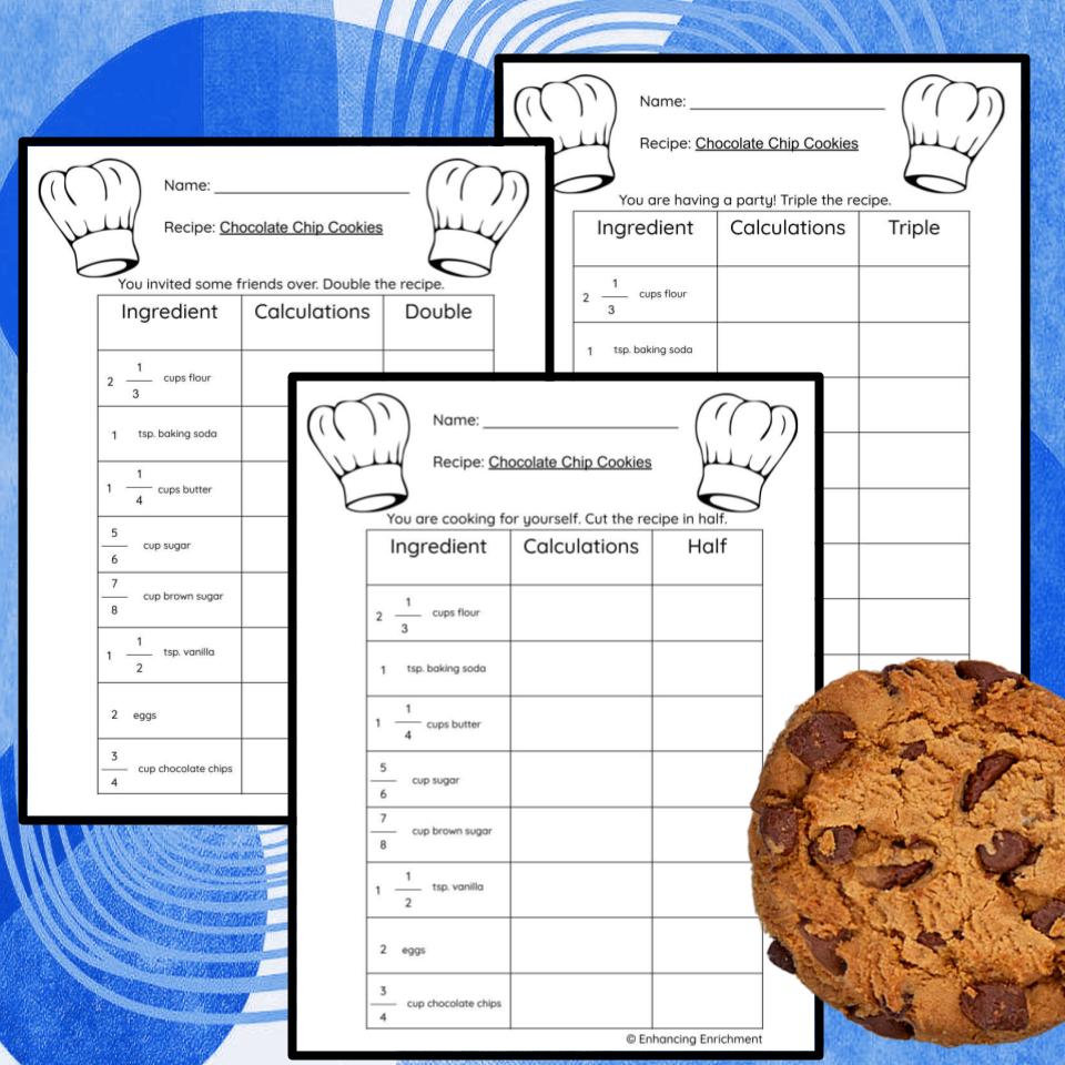 Fraction Math with Recipes