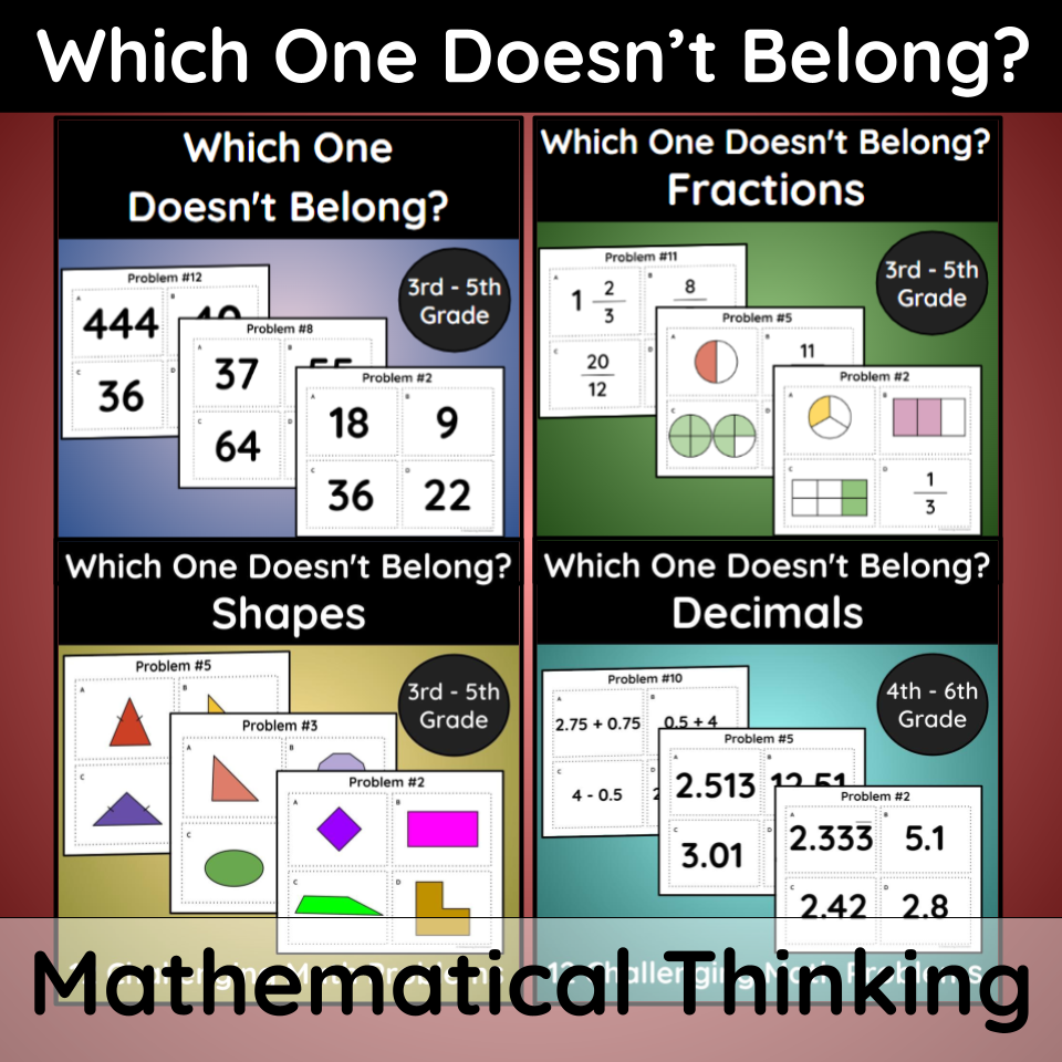 Which One Doesn't Belong Bundle