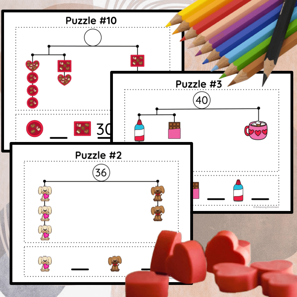 Valentine's Day Mobile Puzzles