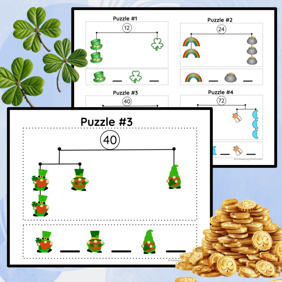 St. Patrick's Day Mobile Puzzles
