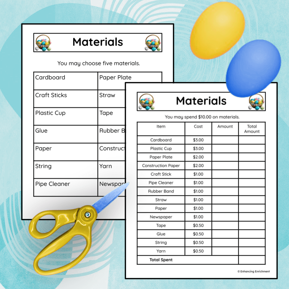 Easter Basket STEM Challenge