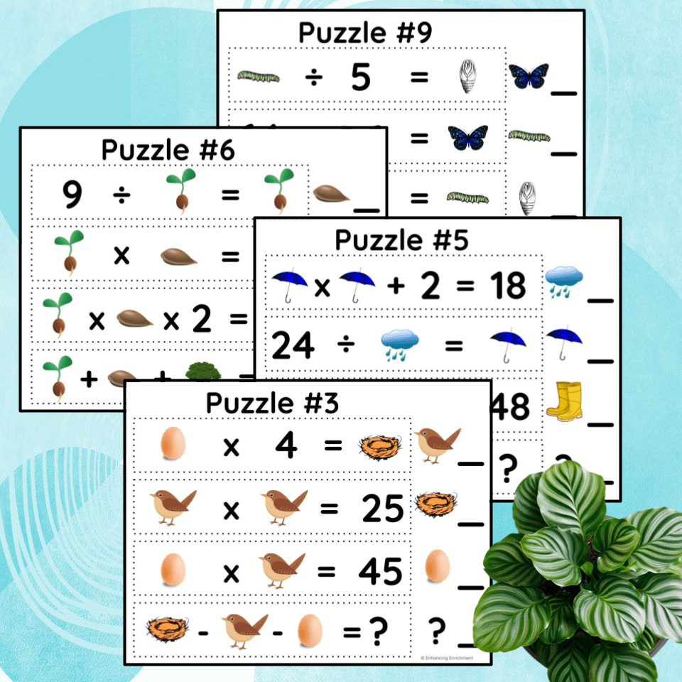 Spring Math Logic Puzzles