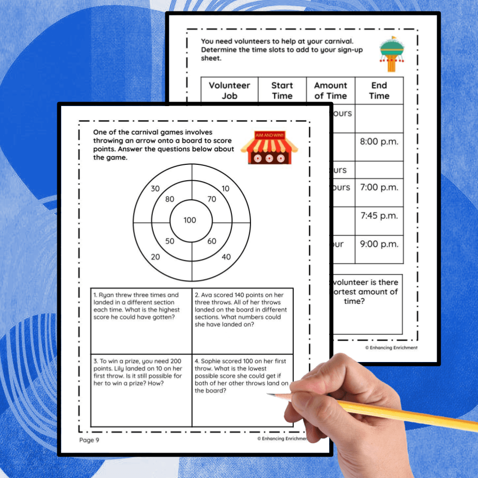 Plan a Carnival Math PBL