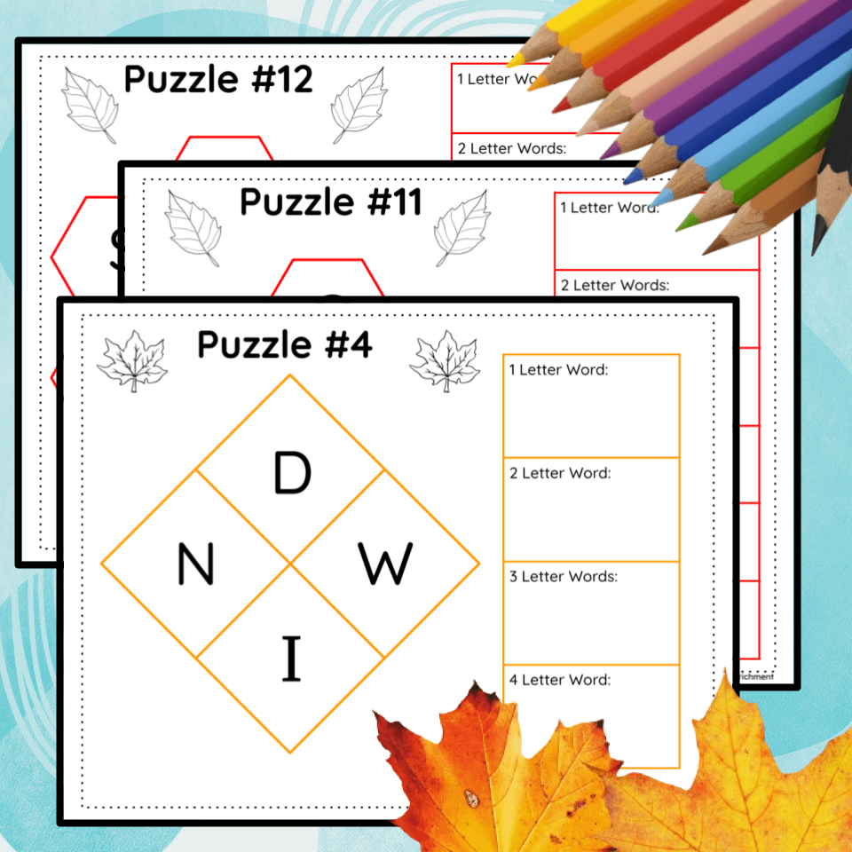 Fall Word Scramble