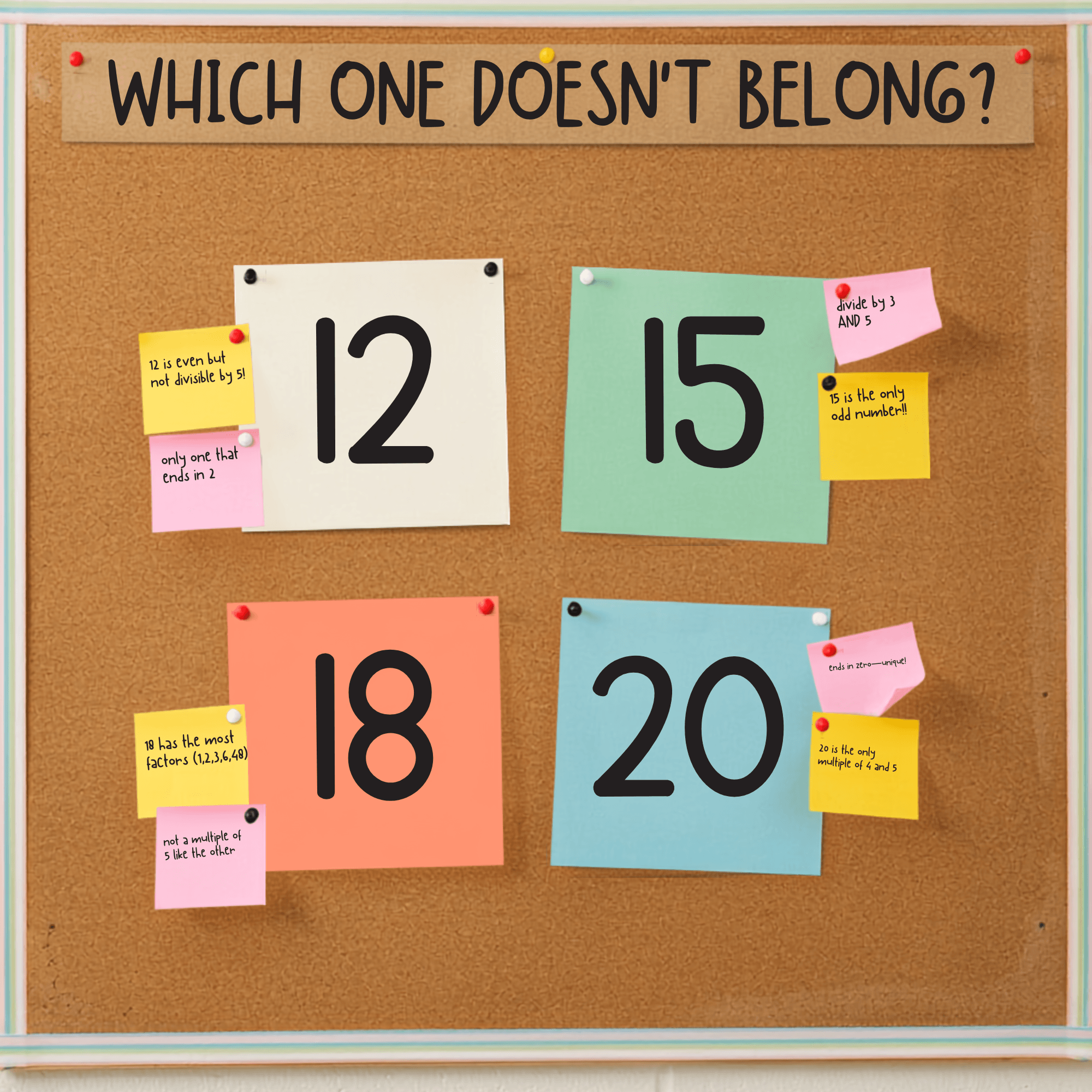 Which One Doesn't Belong Bulletin Board