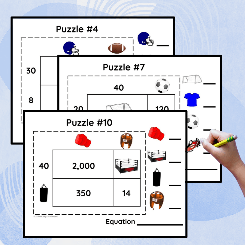 Area Model Puzzles
