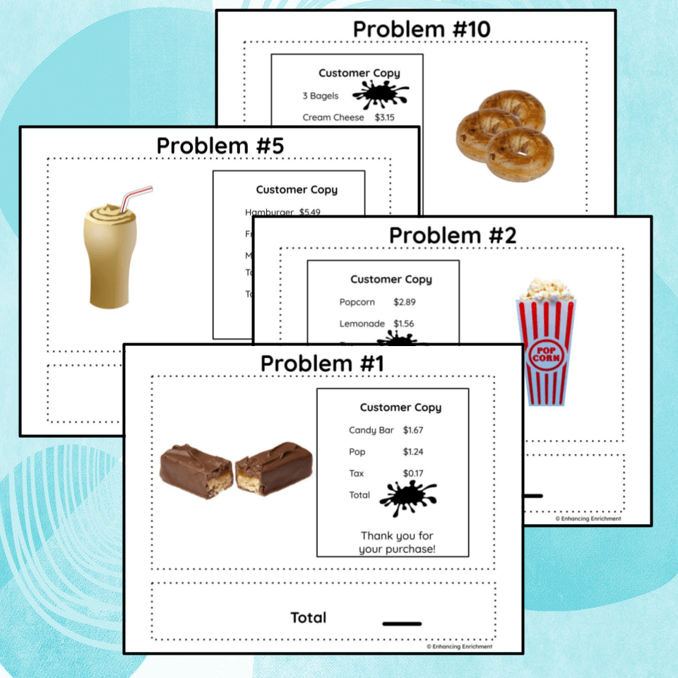 Missing Receipt Puzzles