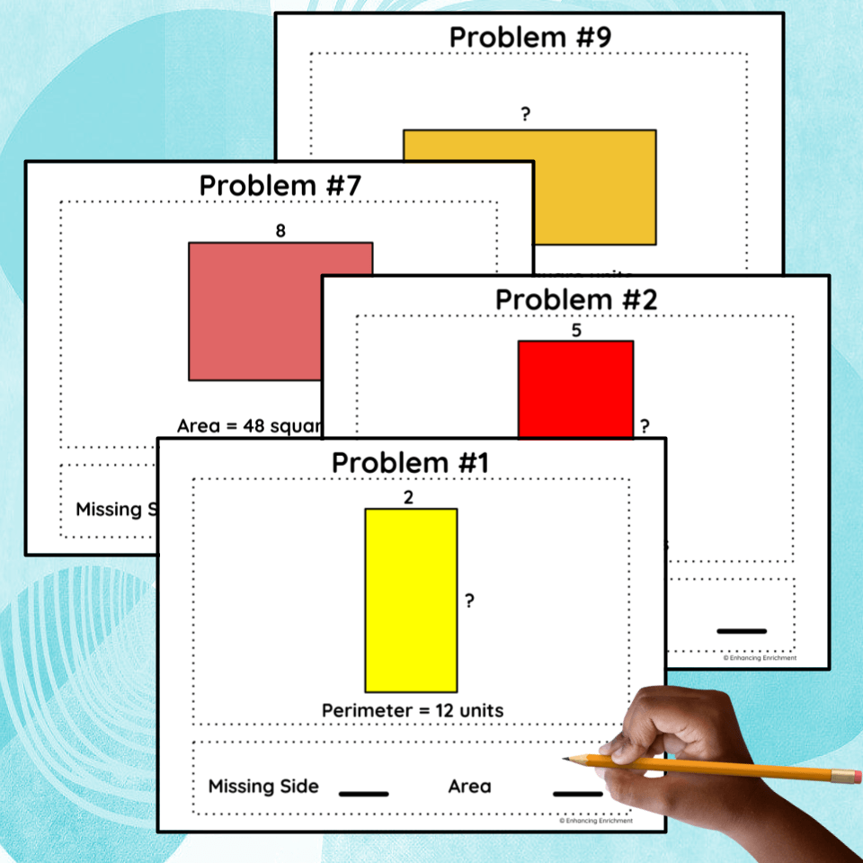 Missing Area and Perimeter Puzzles